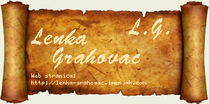 Lenka Grahovac vizit kartica
